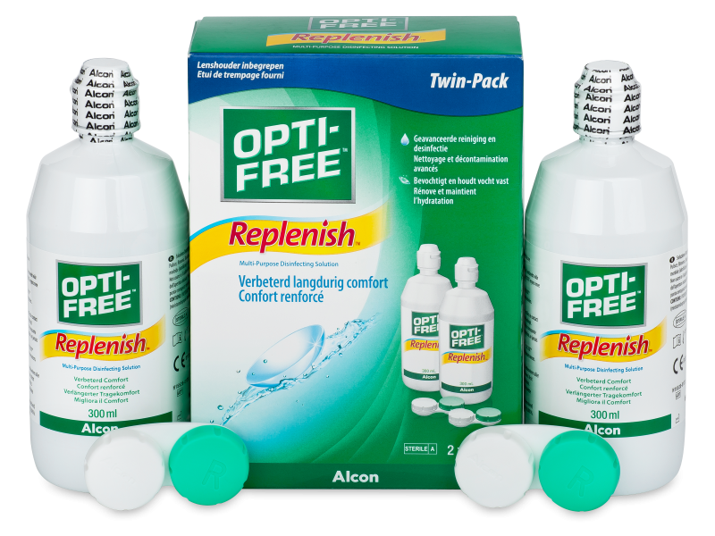 Soluție Opti-Free RepleniSH 2 x 300 ml  - Economy duo pack- solution