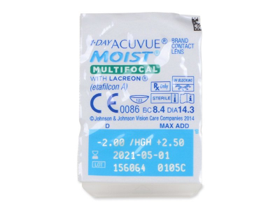 1 Day Acuvue Moist Multifocal (30 lentile) - Blister pack preview 