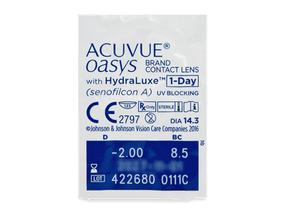 Acuvue Oasys 1-Day with Hydraluxe (30 lentile) - Vizualizare ambalaj