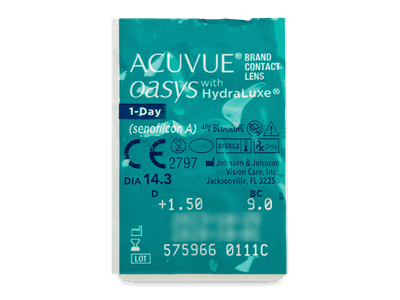 Acuvue Oasys 1-Day with Hydraluxe (30 lentile) - Vizualizare ambalaj