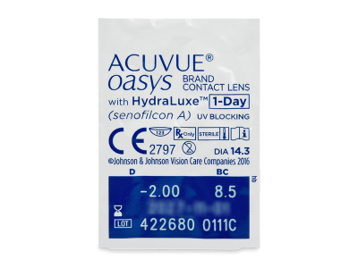 Acuvue Oasys 1-Day with Hydraluxe (90 lentile) - Vizualizare ambalaj
