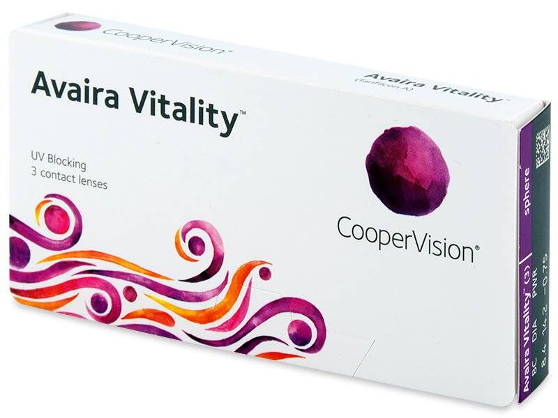 Lentile de contact lunare  Avaira Vitality (3 lentile)