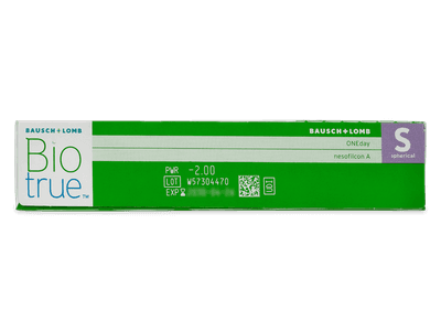 Biotrue ONEday (90 lentile) - Parametrii lentilei