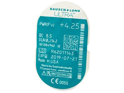 Bausch + Lomb ULTRA (6 lentile) - Vizualizare ambalaj