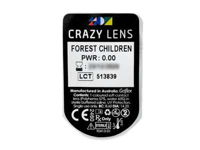 CRAZY LENS - Forest Children - lentile zilnice fără dioptrie (2 lentile) - Vizualizare ambalaj