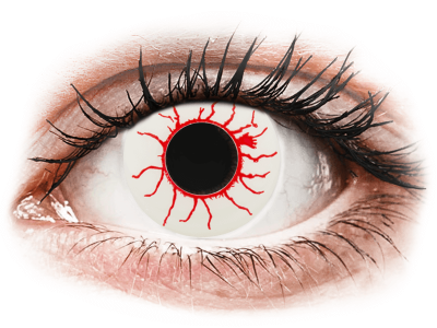 CRAZY LENS - Red Viper - lentile zilnice fără dioptrie (2 lentile) - Lentile de contact colorate