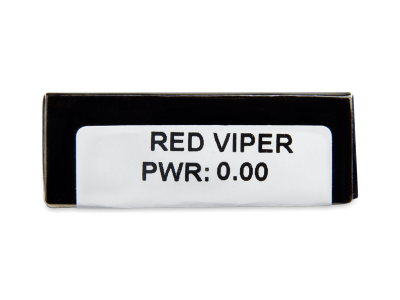 CRAZY LENS - Red Viper - lentile zilnice fără dioptrie (2 lentile) - Parametrii lentilei