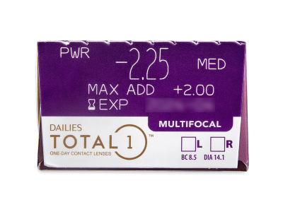 Dailies TOTAL1 Multifocal (30 lentile) - Parametrii lentilei