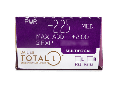 Dailies TOTAL1 Multifocal (30 lentile) - Parametrii lentilei