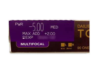 Dailies TOTAL1 Multifocal (90 lentile) - Parametrii lentilei