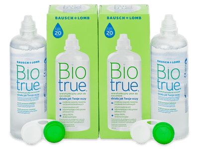 Soluție Biotrue 2 x 300 ml - Produsul este disponibil și în acest pachet
