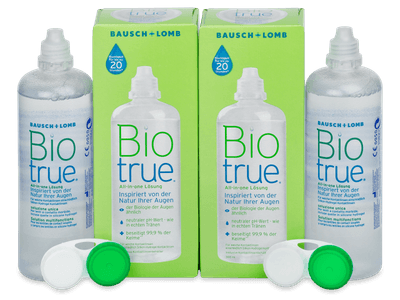 Soluție Biotrue 2 x 300 ml - Produsul este disponibil și în acest pachet