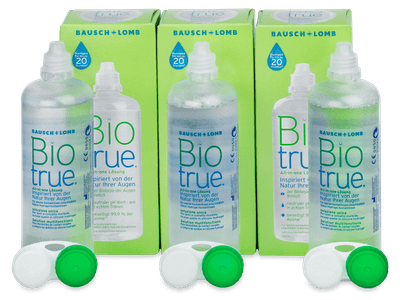 Soluție Biotrue 3 x 300 ml - Produsul este disponibil și în acest pachet