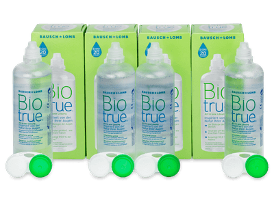 Soluție Biotrue 4 x 300 ml - Produsul este disponibil și în acest pachet