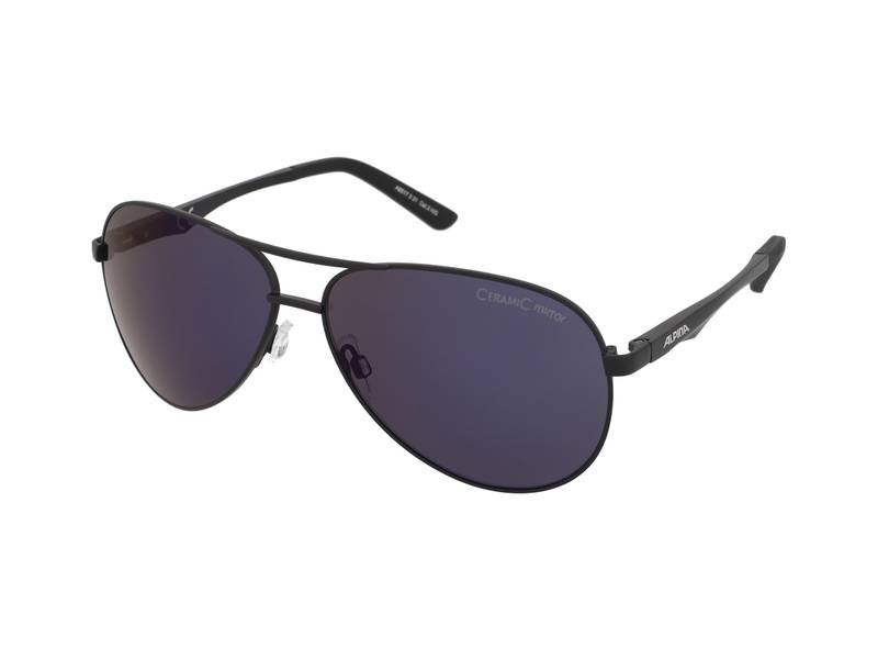 Ochelari de soare Alpina A 107 Black Matt/Blue Mirror
