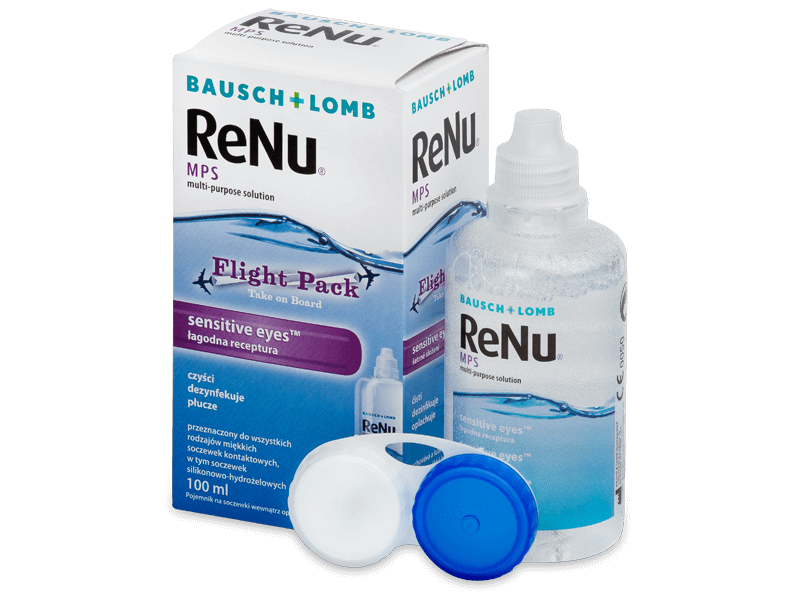 Soluție ReNu MPS Sensitive Eyes Flight pack 100 ml