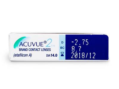 Acuvue 2 (6 lentile) - Parametrii lentilei