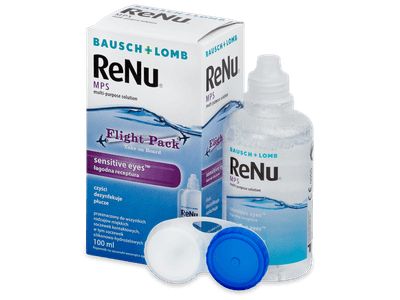 Soluție ReNu MPS Sensitive Eyes Flight pack 100 ml 