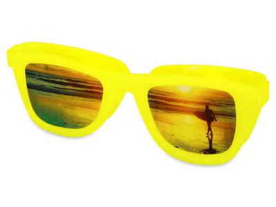 Suport pentru lentile OptiShades - galben 