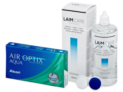 Air Optix Aqua (3 lentile) + soluție Laim Care 400 ml