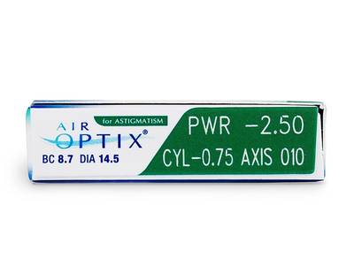 Air Optix for Astigmatism (3 lentile) - Parametrii lentilei