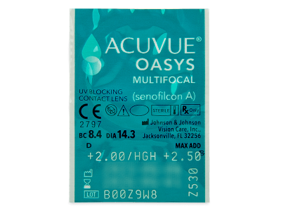 Acuvue Oasys Multifocal (6 lentile) - Vizualizare ambalaj