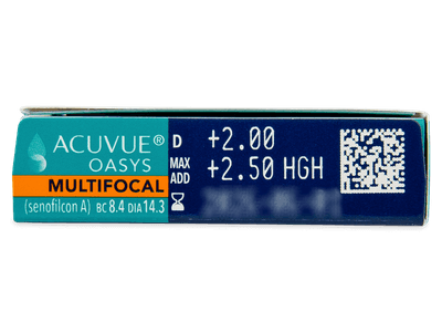 Acuvue Oasys Multifocal (6 lentile) - Parametrii lentilei