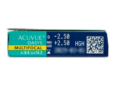 Acuvue Oasys Multifocal (6 lentile) - Parametrii lentilei