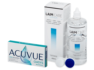 Acuvue Oasys Multifocal (6 lentile) + soluție Laim-Care 400 ml