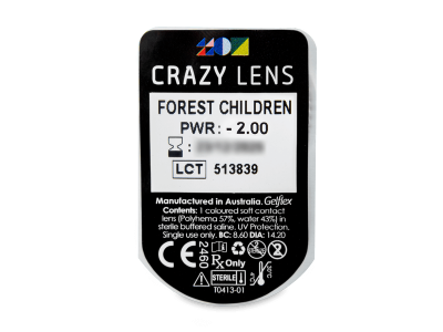 CRAZY LENS - Forest Children - lentile zilnice cu dioptrie (2 lentile) - Vizualizare ambalaj