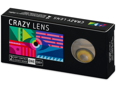 CRAZY LENS - Midnight Sun - lentile zilnice cu dioptrie (2 lentile)