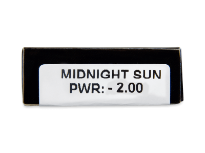 CRAZY LENS - Midnight Sun - lentile zilnice cu dioptrie (2 lentile) - Parametrii lentilei