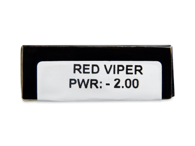 CRAZY LENS - Red Viper - lentile zilnice cu dioptrie (2 lentile) - Parametrii lentilei