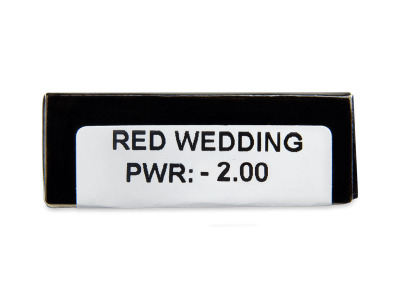CRAZY LENS - Red Wedding - lentile zilnice cu dioptrie (2 lentile) - Parametrii lentilei