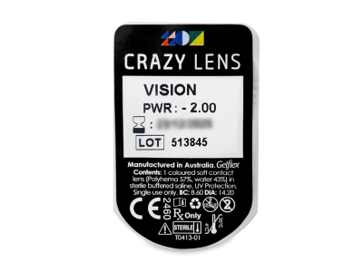 CRAZY LENS - Vision - lentile zilnice cu dioptrie (2 lentile) - Vizualizare ambalaj