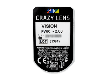 CRAZY LENS - Vision - lentile zilnice cu dioptrie (2 lentile) - Vizualizare ambalaj