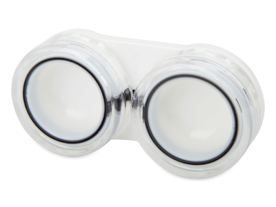 Suport pentru lentile - transparent cu contur negru 