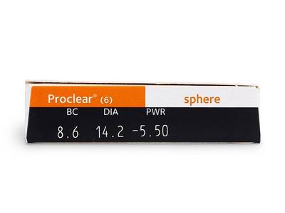 Proclear Sphere (6 lentile) - Parametrii lentilei