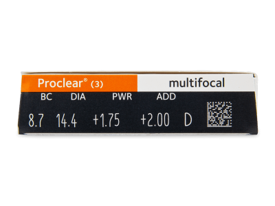 Proclear Multifocal (3 lentile) - Parametrii lentilei