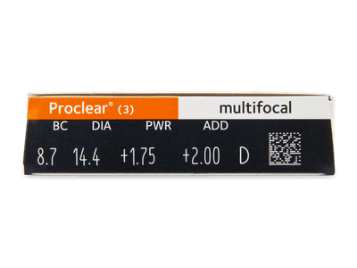 Proclear Multifocal (3 lentile) - Parametrii lentilei