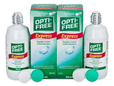 Soluție OPTI-FREE Express 2 x 355 ml - Pachete speciale cu 2 soluții