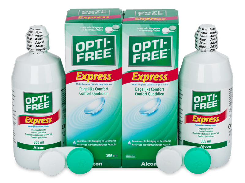 Soluție OPTI-FREE Express 2x 355 ml - Pachete speciale cu 2 soluții