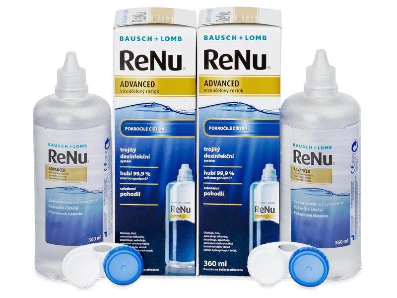 Soluție ReNu Advanced 2x 360 ml  - Pachete speciale cu 2 soluții