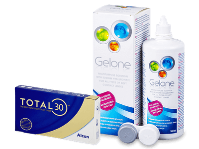 TOTAL30 (3 lentile) + soluție Gelone 360 ml