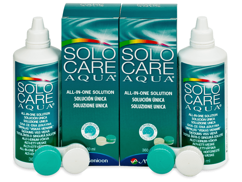 Soluție SoloCare Aqua 2 x 360ml  - Pachete speciale cu 2 soluții