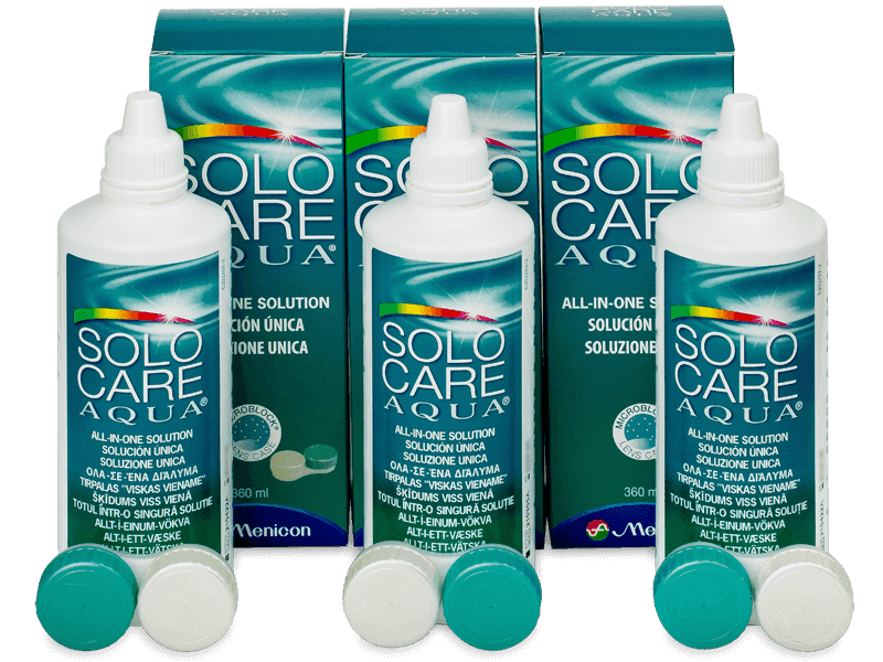 Solutii Solutie Solocare Aqua 3 x 360 ml