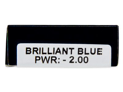 TopVue Daily Color - Brilliant Blue - lentile zilnice cu dioptrie (2 lentile) - Parametrii lentilei