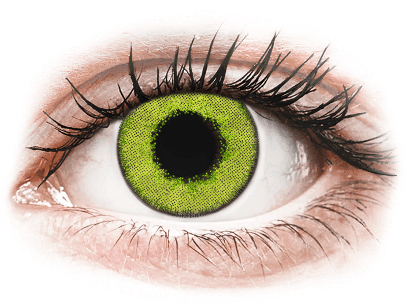 Lentile de contact colorate TopVue Daily Color - Fresh Green - lentile zilnice cu dioptrie (2 lentile)