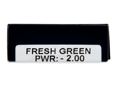 TopVue Daily Color - Fresh Green - lentile zilnice cu dioptrie (2 lentile) - Parametrii lentilei