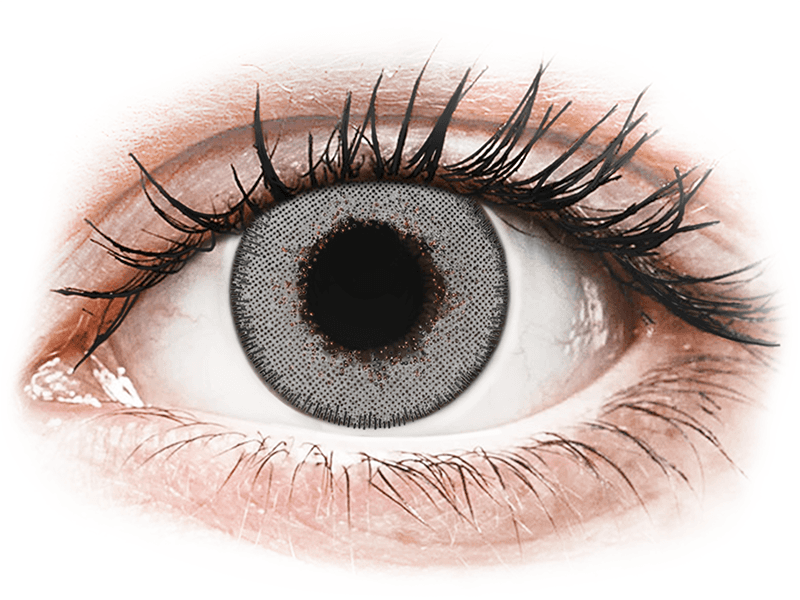 Lentile de contact colorate TopVue Daily Color - Grey - lentile zilnice cu dioptrie (2 lentile)